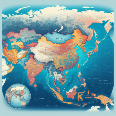 世亚洲地图高清30亿像素，世界地图亚洲位置